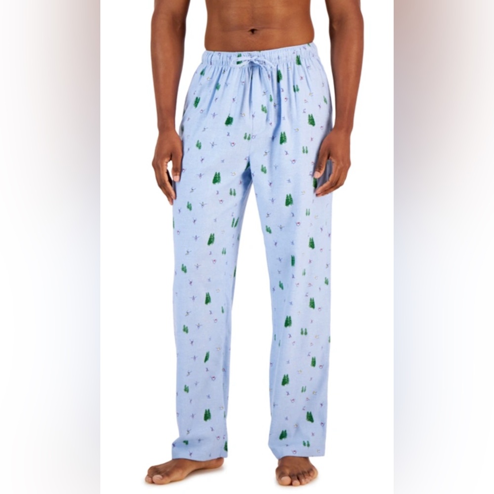 NWT Club Room Men's Ski Resort Flannel Print Pajama Pants,  Size M $40
